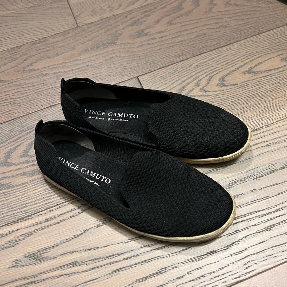 Vince Camuto Black Flats